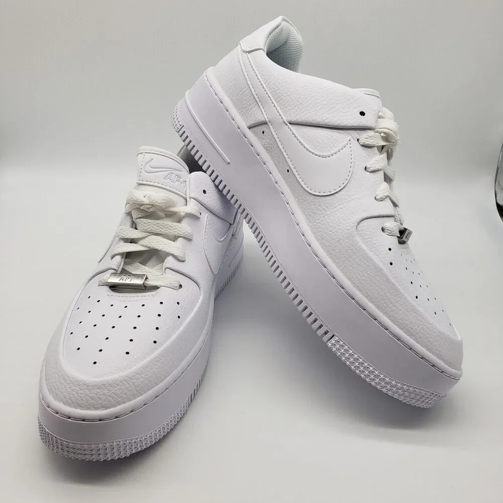 Nike Air Force 1 AF1 Sage Low Women's Shoes AR5339 100 White Size 11 - Picture 15 of 16